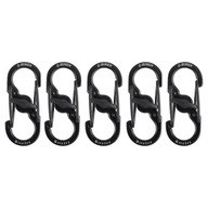 Nite Ize - S-Biner MicroLock Carabiner - 5 ks - Steel - Black