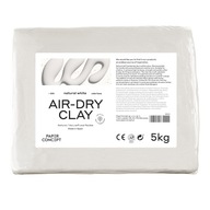 Samotvrdnúca hlina Air-Dry Clay - PaperConcept - Natural White, 5 kg