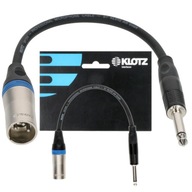 KLOTZ Adaptér XLR - Jack 6,3mm 0,2m