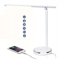 LED stolová lampa 8W USB biela 3000K-6000K