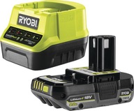 RYOBI BATÉRIA + NABÍJAČKA 2Ah 18V RC18120-120C