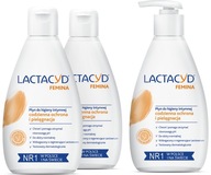 LACTACYD FEMINA Tekutá súprava na intímnu hygienu x3