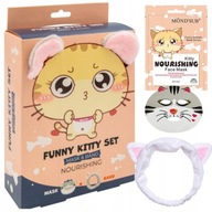 Set masky na tvár + kozmetická čelenka cat kitty set maska ​​Mond'Sub