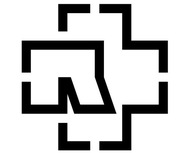 Samolepka s logom RAMMSTEIN symbol znak R+ 50 cm