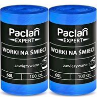 PACLAN EXPERT Zviazané vrecia na odpadky 60L 200 ks