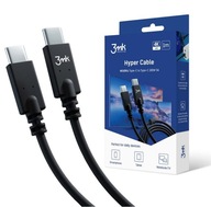 3MK USB-C kábel Type-C 100W 1M 4K60Hz Hyper kábel