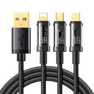 JOYROOM KÁBEL 3v1 USB-C MICRO USB LIGHTNING 1,2M PRE SAMSUNG IPHONE XIAOMI