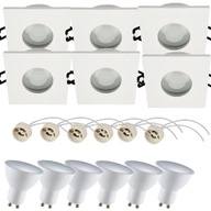 6x SQ hermetické svietidlo biele + 6xGU10 neutrálne