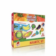 Magnetické puzzle Zelenina a ovocie s tabuľou RK2090-06