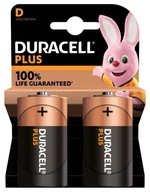 Duracell | D | alkalické | 2 ks | Plus 1300 MN