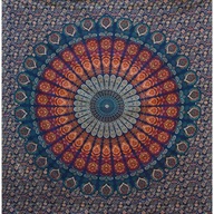 INDICKÝ PREHOZ NA OBRUS MANDALA 140x185 CM