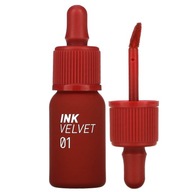 Peripera Ink Velvet Lip Tint 01 Good Brick Creamy Red Lipstick