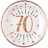 Taniere 70th BIRTHDAY rose gold WHITE 10 ks