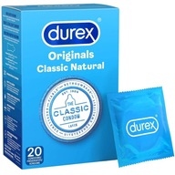 DUREX CLASSIC PRÍRODNÉ LATEXOVÉ KONDÓMY 20 KS