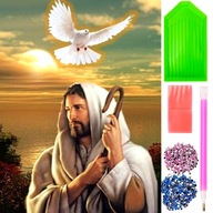 DIAMANTOVÁ VÝŠIVKA JESUS ​​​​CHRIST DOVE 30X40 DIAMANTOVÁ MALIARSKÁ SADA 5D