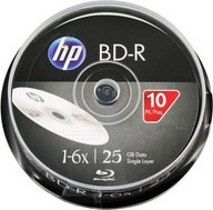 Disk HP BD-R Blu-ray 25 GB 10 ks.