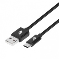 USB-USB C kábel 1,5m, čierny reťazec