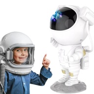 Lampa na spiacu noc pre deti Projektor Astronaut Stars Cosmonaut