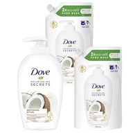 Dove Restoring Ritual Tekuté mydlo Kokos 250+2x500ml