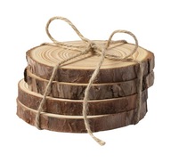 Podložky pod šálky x4 STOJANY sviečky ECO WOOD