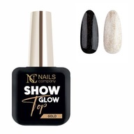 Zobraziť Glow Top Gold Flash Nails Company hybridný top s časticami 11ml