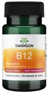 SWANSON VITAMÍN B12 1000 mcg s KYSELINOU LISTOVOU b-12