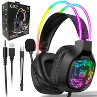 ONIKUMA X22 On-Ear káblové RGB herné slúchadlá s USB mikrofónom