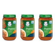 GERBER Bio plné. špagety s hovädzím mäsom 250 g x 3 s