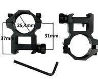 MONTÁŽ pre ďalekohľad VZDUCHOVÁ PUŠKA VZDUCH 22mm/25mm sada 2sz