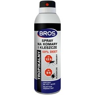 BROS sprej proti komárom a kliešťom 50% DEET 180ml