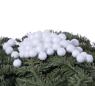 Biele snehové gule 15mm 150 kusov