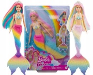 Kúzelná bábika BARBIE MERMAID MENÍ FARBU DÚHY