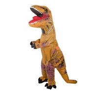 T-REX Obrovský nafukovací kostým dinosaura, hnedý, 1,5-1,9 m