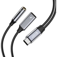 Konektor, AUX Mini Jack 3,5 mm / USB-C audio adaptér, kábel Tech-Protect