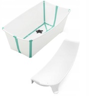 STOKKE FLEXI BATH White Aqua vanička s vložkou pre novorodencov SET