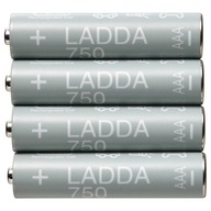 BATÉRIE / LADA AAA 750 mAh 4 ks.