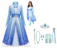 MRAŽENÝ KOSTÝM NA KARNEVAL ELSA ŠATY ELSA DRESS 140