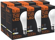 E27 LED žiarovka 15W A60 1500lm silná, nebliká WW