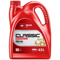 Orlen Oil CLASSIC SYNTHETIC 5W-40 syntetický motorový olej | 4,5 l