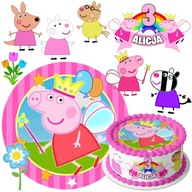 SET TORTOVÝCH TORT, PEPPA PIG + POSTAVIČKY, 6 ks