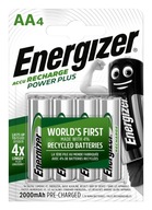 4 x Ni-MH batérie Energizer Power Plus R6/AA