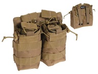 MOLLE OPEN DOUBLE POUCH - Kojot