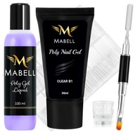 MABELL Premium Set pre Poly Nail Gel-Clear
