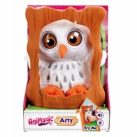 AniMagic Interactive Owl svieti a vydáva zvuky