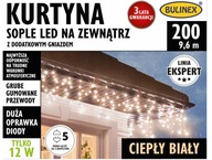 ZÁCLONA BULINEX ICOPLE 100LED VONKAJŠIA 4,8m TEPLÁ BIELA