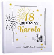 KNIHA HOSTÍ BIELE pohľadnice na 18. NARODENINY s vašou potlačou