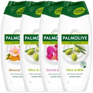 Sprchové gély Palmolive Naturals Mandle & Orchid & Olive Mix 4x500 ml