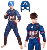 CAPTAIN AMERICA OUTFITS SVALOVÁ MASKA 122/128