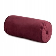 Valčekový vankúš s výplňou VELVET Burgundy