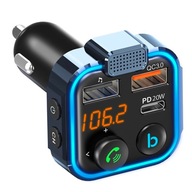 FM AUDIO VYSIELAČ MP3 BT RÝCHLA NABÍJAČKA 3X USB QC 3.0 RGB